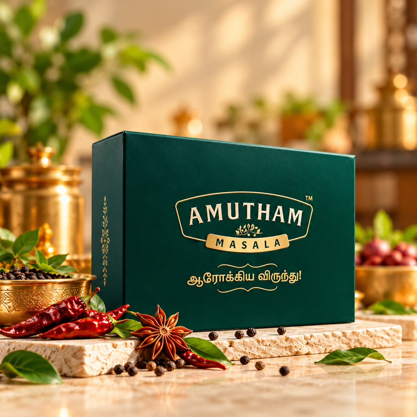 Amutham Masala gift box with spices