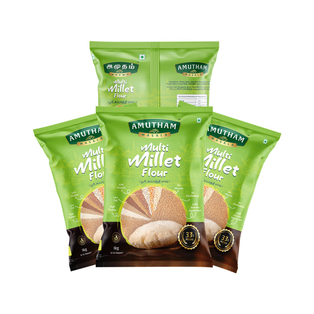 Amutham Multi Millet Flour – 4kg Family Pack